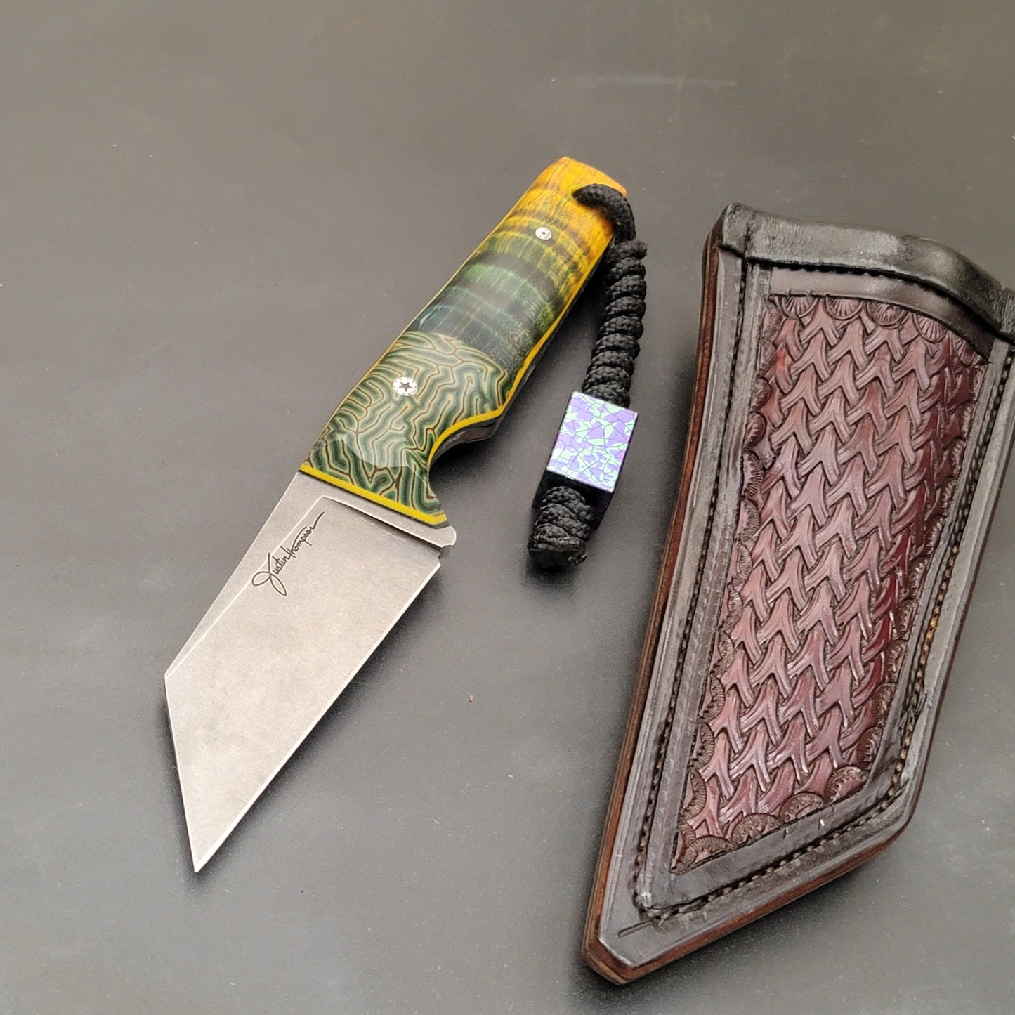 Large Kiridashi - Curly Maple/ Crazy Fiber
