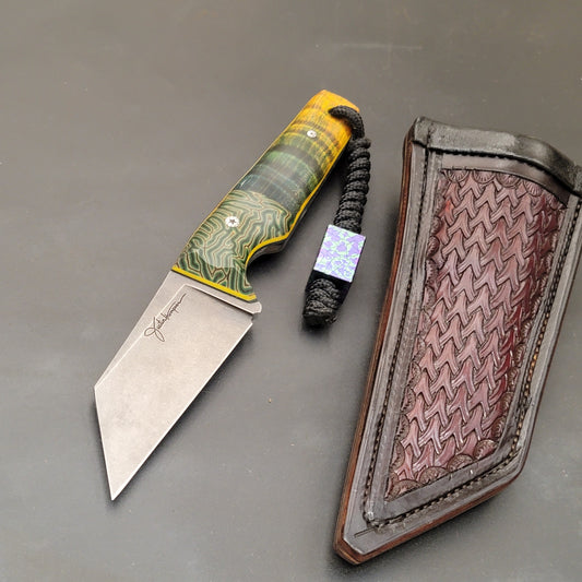 Large Kiridashi - Curly Maple/ Crazy Fiber