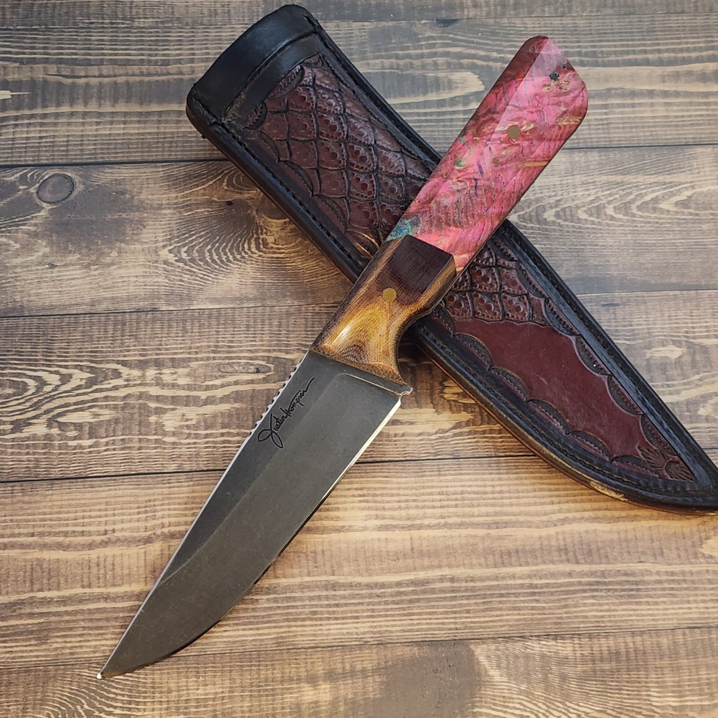Varlo - Vintage Micarta/ Birch burl