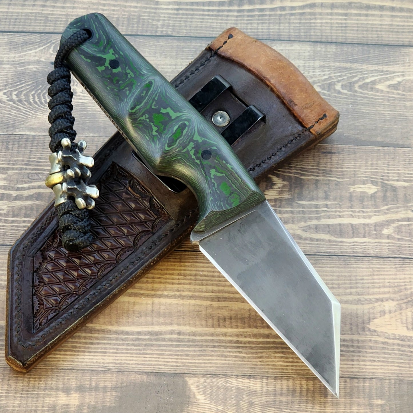 Large Kiridashi - Green Fat Carbon