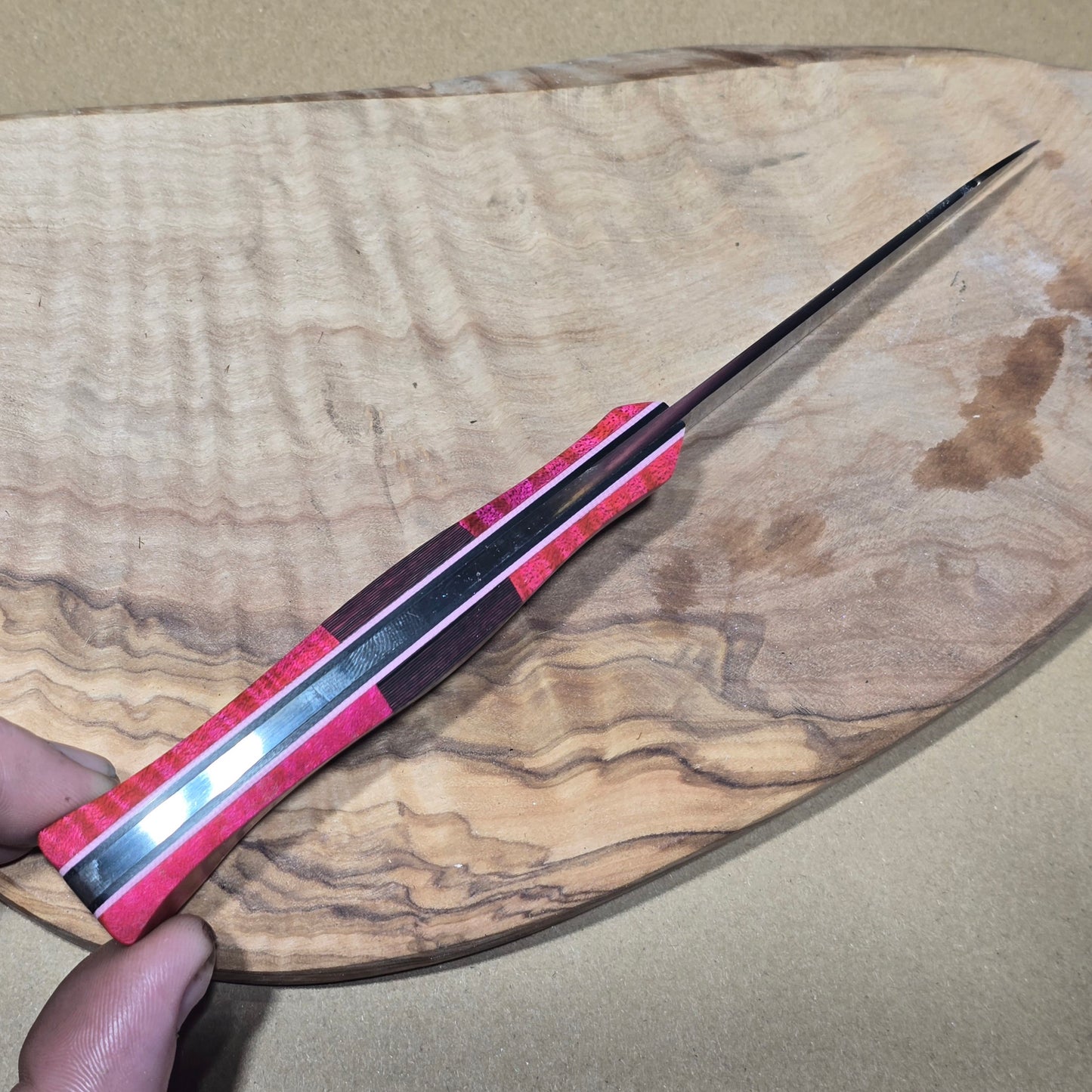 Utility Model 6 - Curly Maple/ Carbon Fiber