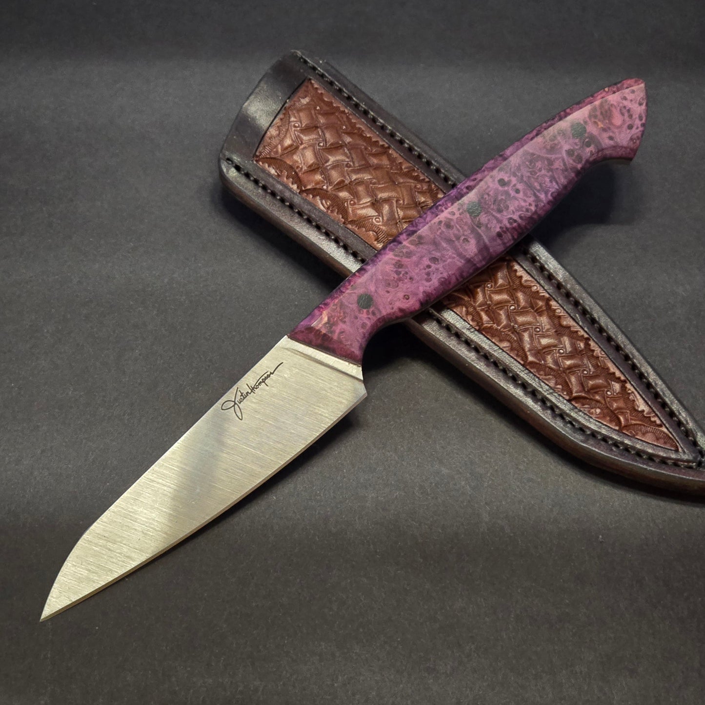 Utility Model 4 - pink curly maple