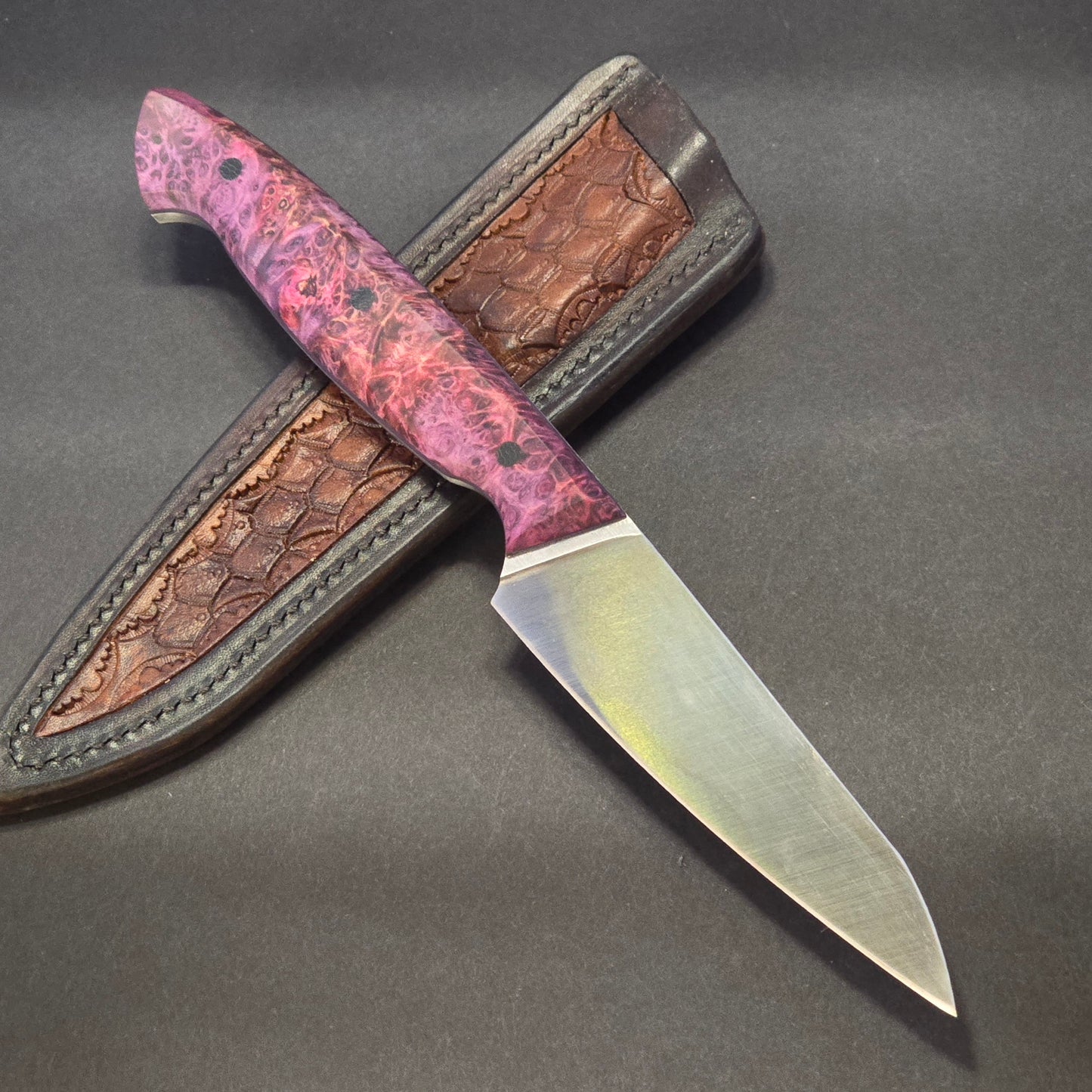 Utility Model 4 - pink curly maple