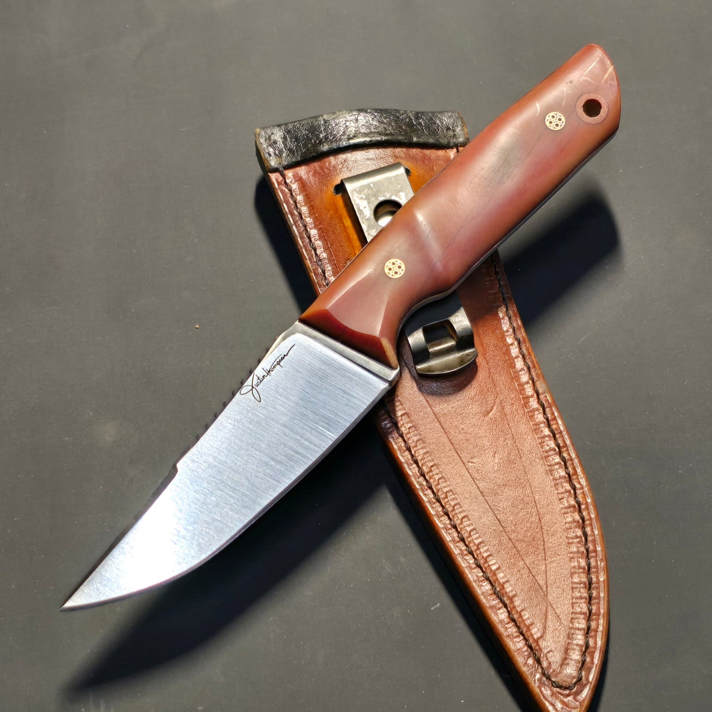 Novas - Vintage butterscotch micarta